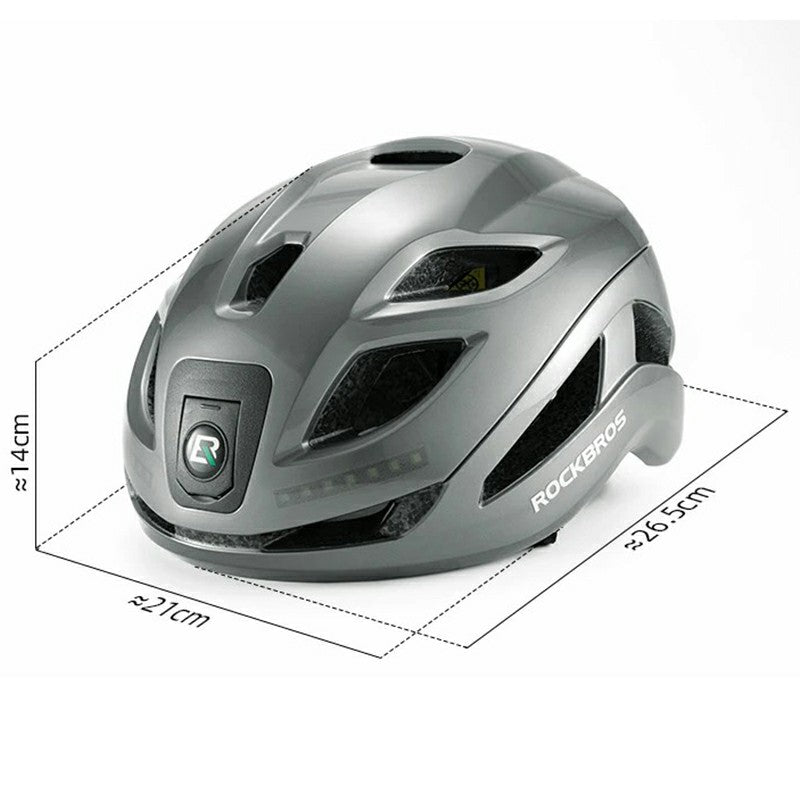 ROCKBROS ZK-077 Warning Light Cycling Helmet Bicycle Helmet Head Protector (CE) ROCKBROS ZK-077 Warning Light Cycling Helmet Bicycle Helmet Head Protector (CE)